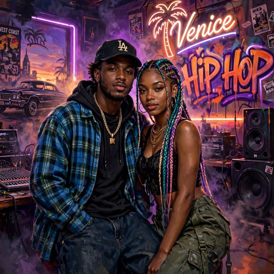 Trap R&B playlist cover